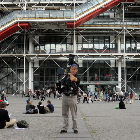 Heldenfoto von Stephan: Mit der Steadi aufs Centre Pompidou zu!